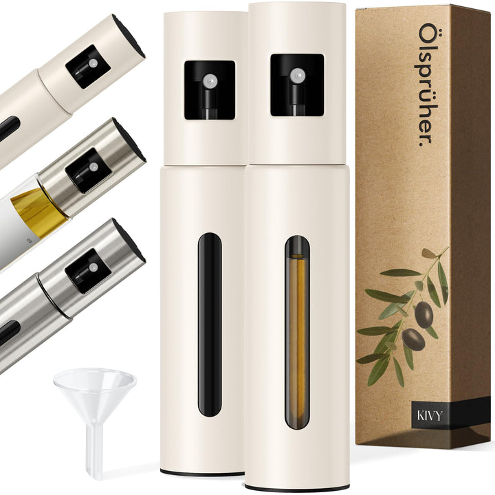 KIVY Ölsprüher (2er Set, Creme Weiss) Creme Weiss 2er Set, Creme Weiss 2er Set