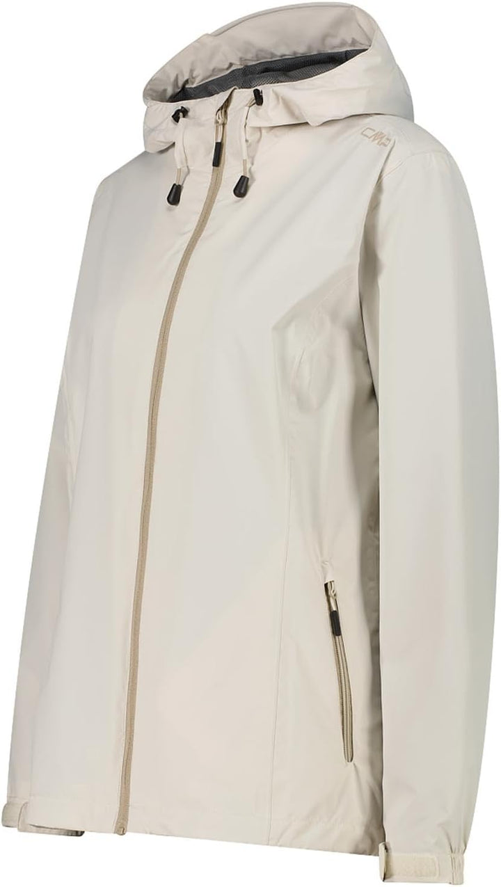 CMP Damen Regenjacke Woman Rain Jacket Fix Hood 36 A238 Vanille, 36 A238 Vanille