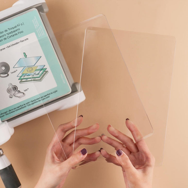 OTCRAFT 4 Stück/2 Paar Standard-Schneidepads für Stanzmaschine; transparente Polycarbonat-Kunststoff