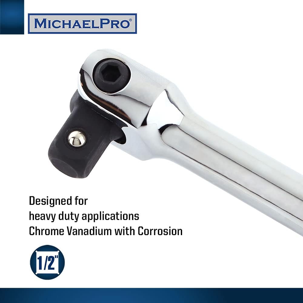 MichaelPro MP007003 1,27 cm Antriebsverlängerung Breaker Bar/Flex Griff, 45,7 cm Länge, verbinden Si