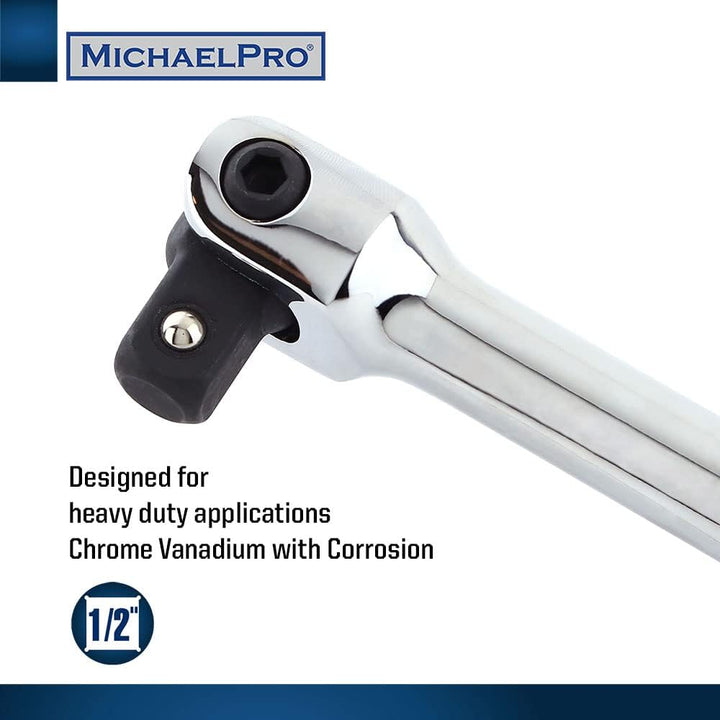 MichaelPro MP007003 1,27 cm Antriebsverlängerung Breaker Bar/Flex Griff, 45,7 cm Länge, verbinden Si