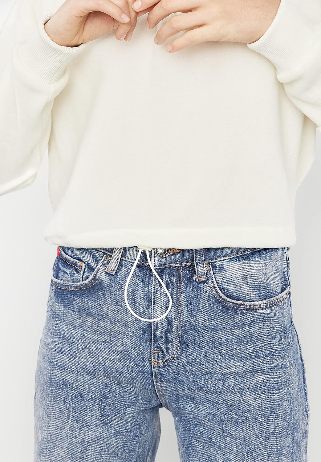 Lee Cooper Damen Freya Sweatshirt XS Weiss, XS Weiss