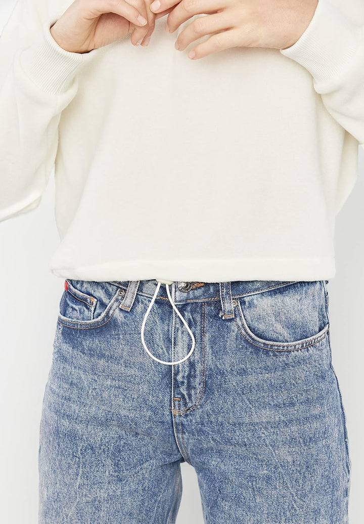 Lee Cooper Damen Freya Sweatshirt XS Weiss, XS Weiss