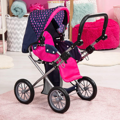 Bayer Design 13654AA City Star in modernen Einhorn Design, Kombi Puppenwagen, mit herausnehmbarer Tr