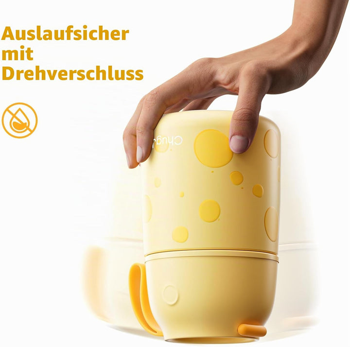 Thermobehälter für Essen 530ml, Edelstahl Thermobecher für Essen Warmhaltebehälter mit Löffel, Ausla