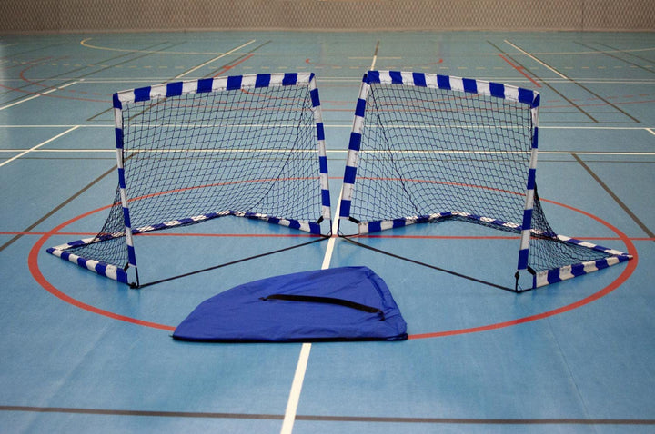 Mini POP-UP Handballtore 1,8x1,2m (Paar) - Pop-Up Handball- oder Fussballtore POWERSHOT - Ideal für