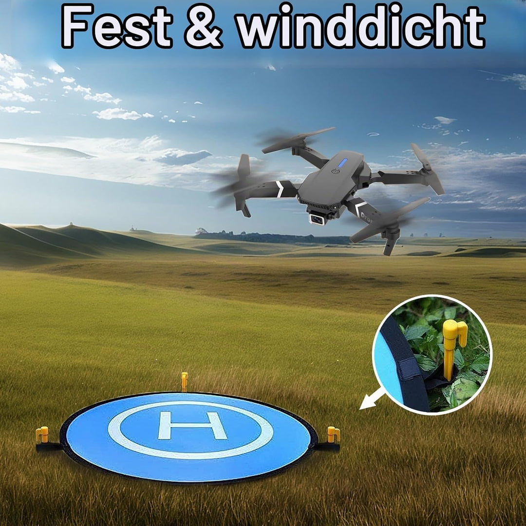 Drone Landing Pad, Tragbare Faltbare Landing Pads,Wasserdicht Doppelseitig Drohnen Landeplattform,Un