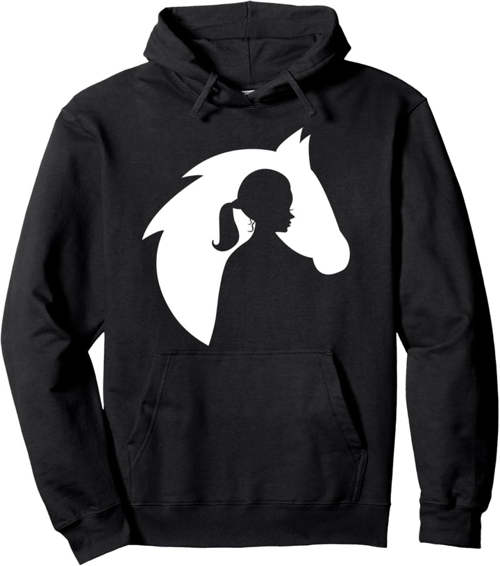 Pferdemädchen Reiterin Pferde Reiten Pony Reiterhof Hengst Pullover Hoodie