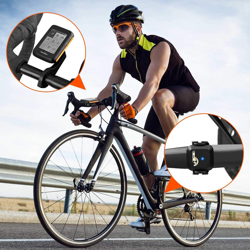 COOSPO BC200 Ciclocomputer GPS Bluetooth 5.0 ANT+, Computer Bicicletta Senza Fili Wireless Con LCD s