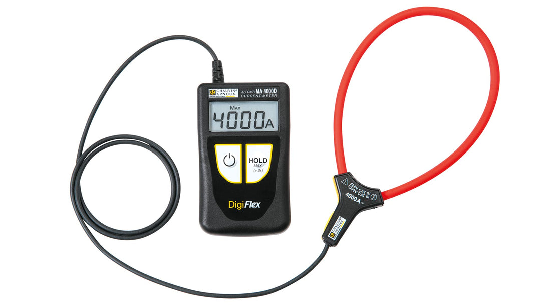 Chauvin Arnoux MA4000D-350 Clampmeter, Max Current 3999A ac CAT IV 600 V With RS Calibration