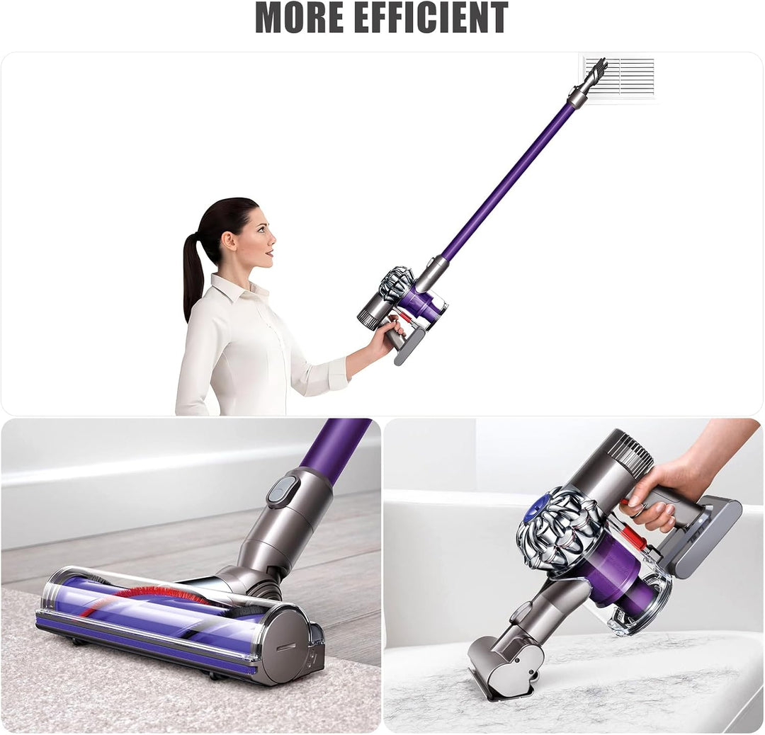 Vunzo 6000mAh V6 Ersatzakku mit LCD-Bildschirm für Dyson V6 Akku - Kompatibel mit DC62 DC58 DC59 DC6