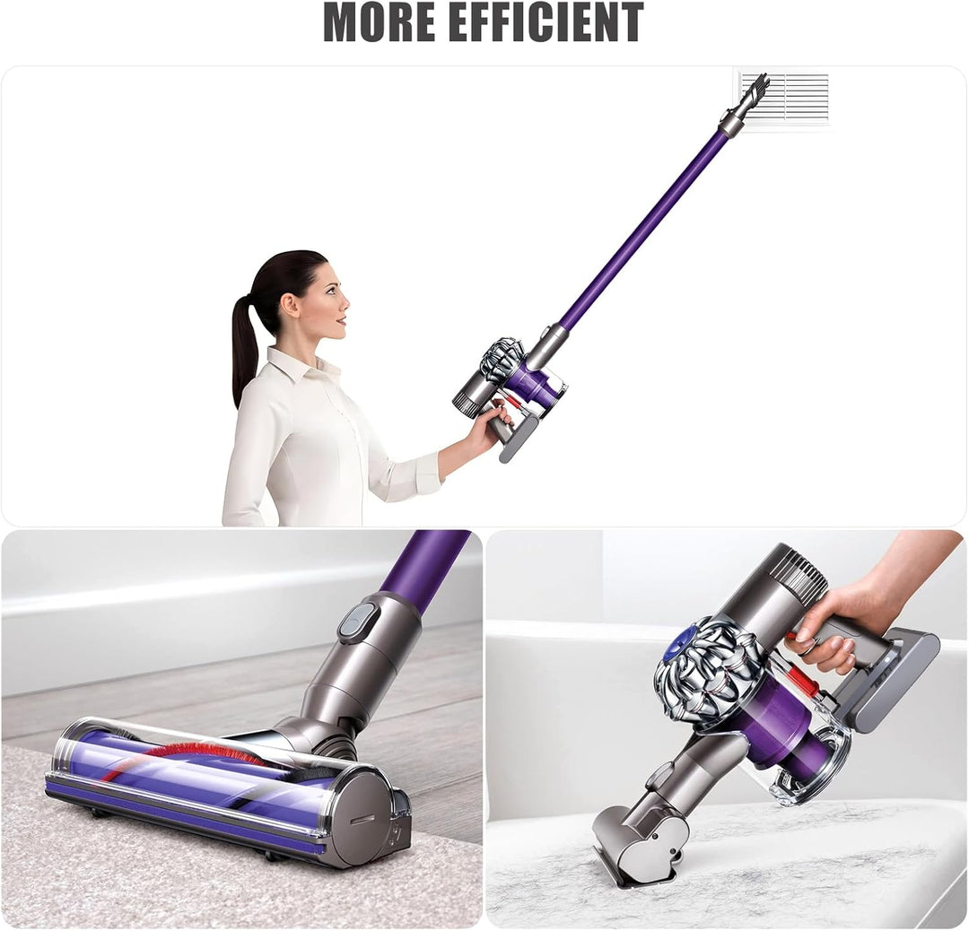 Vunzo 6000mAh V6 Ersatzakku mit LCD-Bildschirm für Dyson V6 Akku - Kompatibel mit DC62 DC58 DC59 DC6