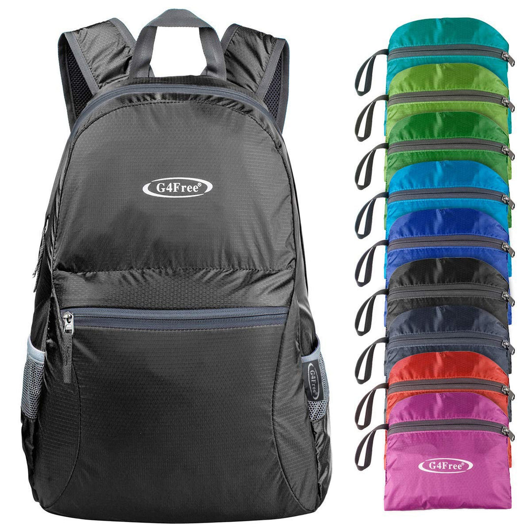 G4Free 20L Faltbarer Rucksack Ultraleichter Wanderrucksack Daypack für Männer Frauen und Kinder für