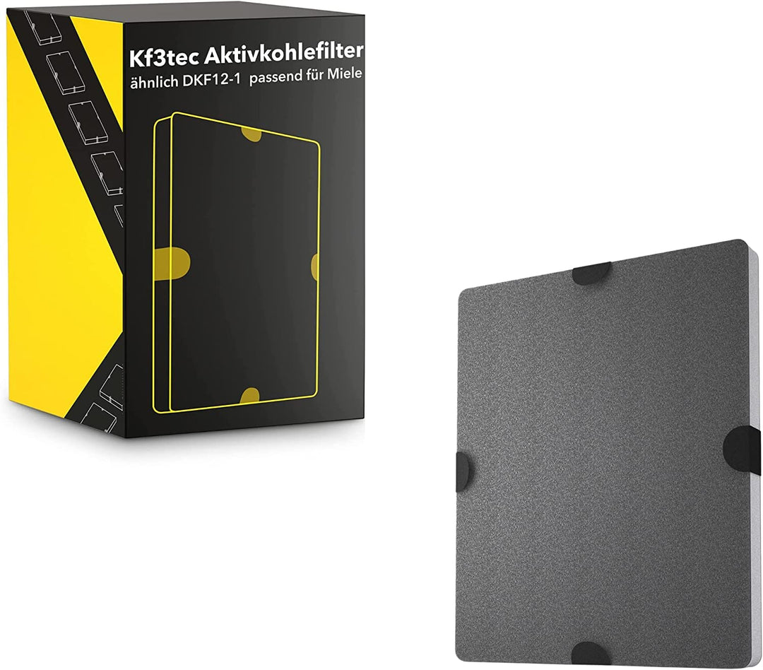 KF3TEC® Aktivkohlefilter ähnlich DKF12-1 bzw. 6228731, passend für Miele Dunstabzugshauben DA269-4 /