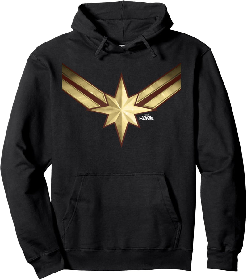 Captain Marvel Star Symbol Pullover Hoodie