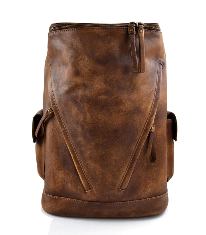 Leder rucksack braun gewaschen leder rucksack damen herren reisetasche kalbsleder rucksack vintage l