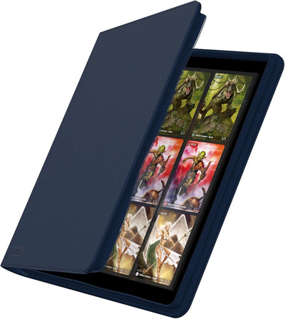 Ultimate Guard UGD010344 - 12-Pocket Quad Row Zip Folio Xeno Skin, dunkelblau, Blau