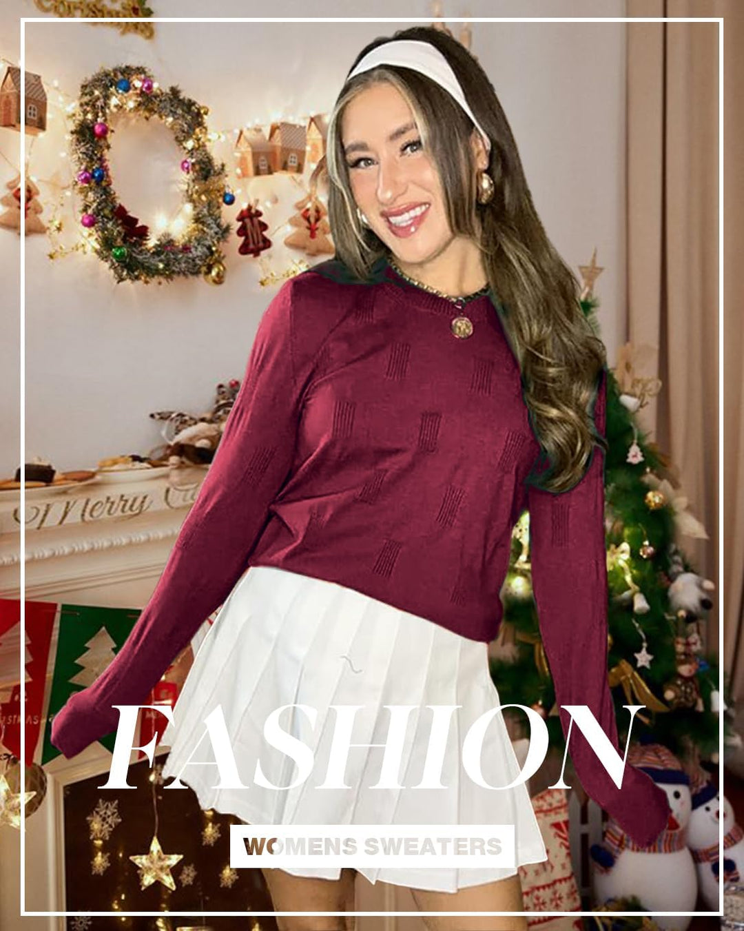 Arach&Cloz Pullover Damen Kurzarm/Langarm Elegant Herbst Winter Strickpullover Rundhals Pulli Sweats