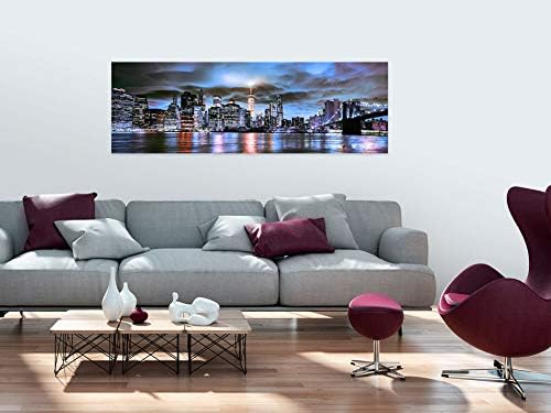murando - Wandbilder XXL New York 90x30 cm 1 tlg - Wand Deko Vlies Leinwand Bilder Gross Wanddeko Wo