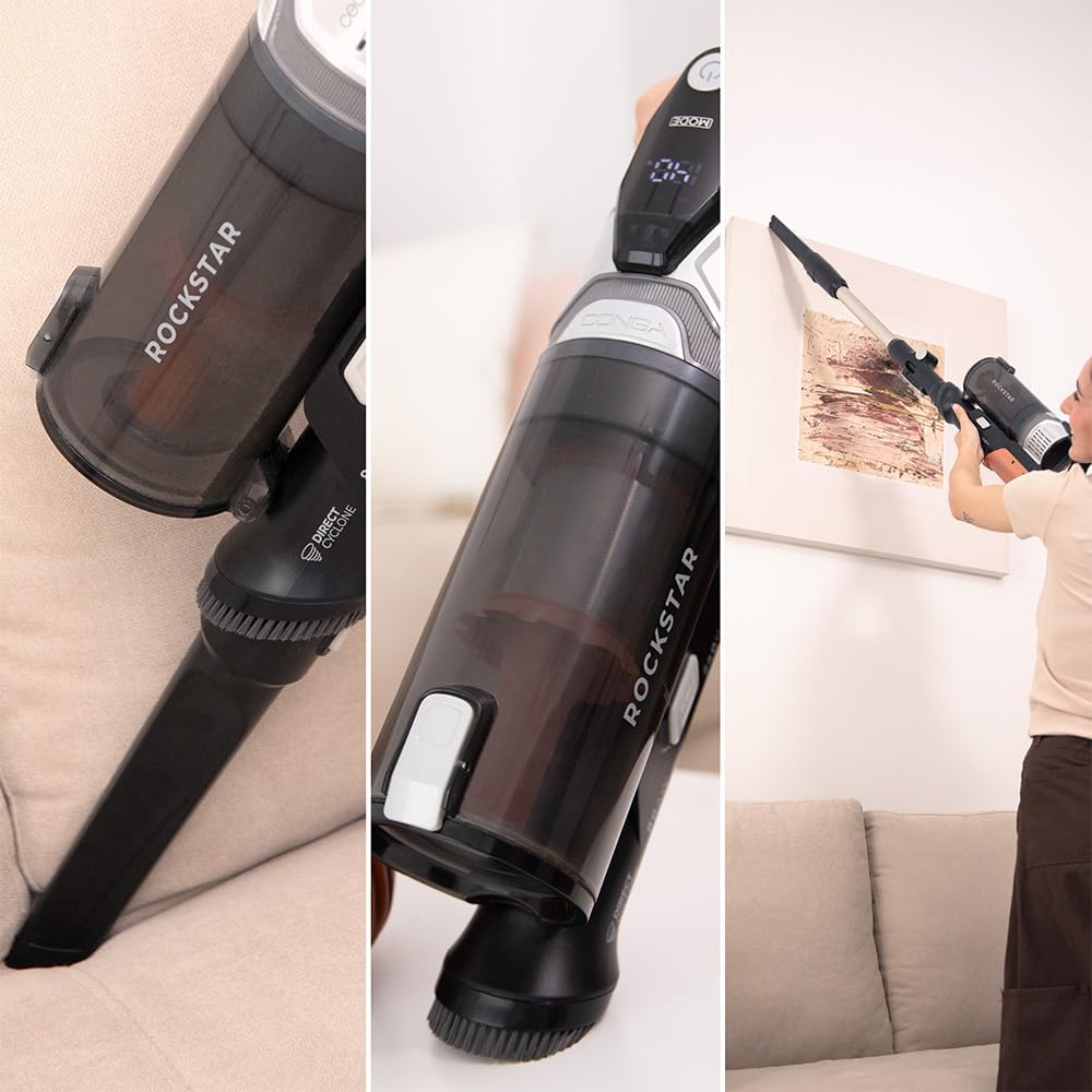 Cecotec Staubsauger Kabellos Conga Rockstar S30 Flex. Ultraleicht 2,5 kg, 80 AW, BLDC-Motor, 240 W,