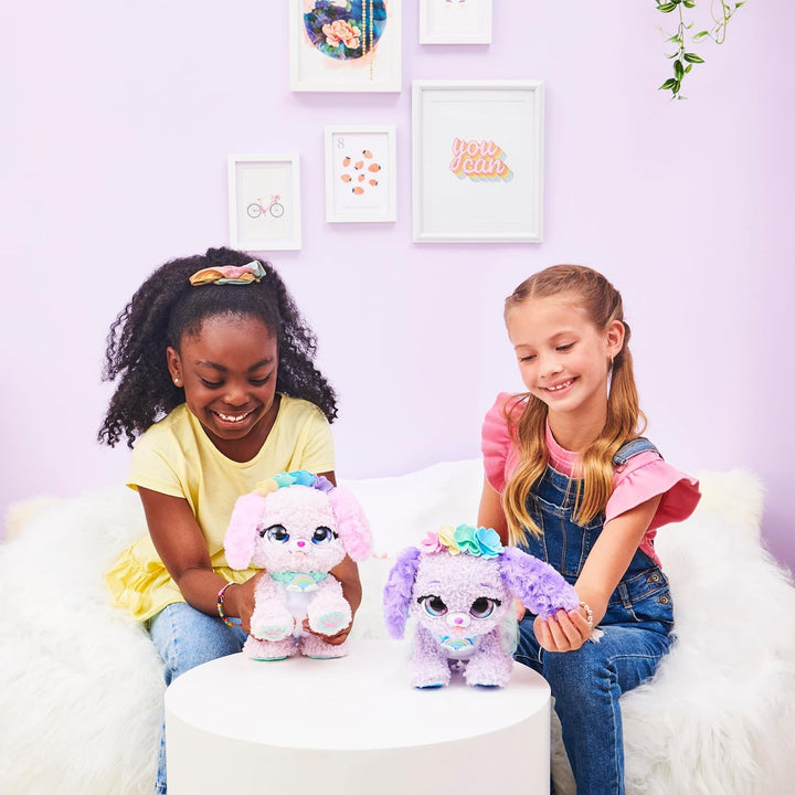 Spinmaster 6061372 GFT PresentPets RainbowFairy BP GML Present Pets Interaktives Plüsch-Spielzeug mi