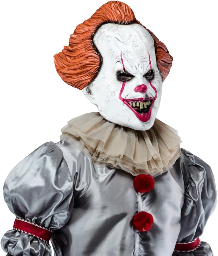 Rubies - Pennywise Maske für Erwachsene, Kostümzubehör, Vinyl - Einheitsgrösse ( Rubies 34718)