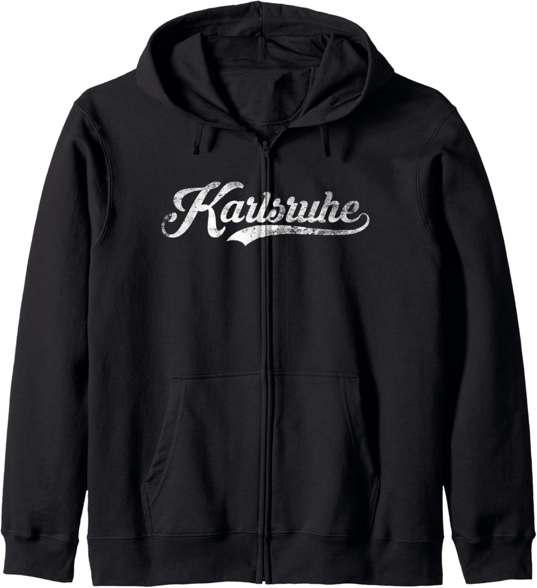 Karlsruhe Stadt Vintage Design - Cool Old School Kapuzenjacke