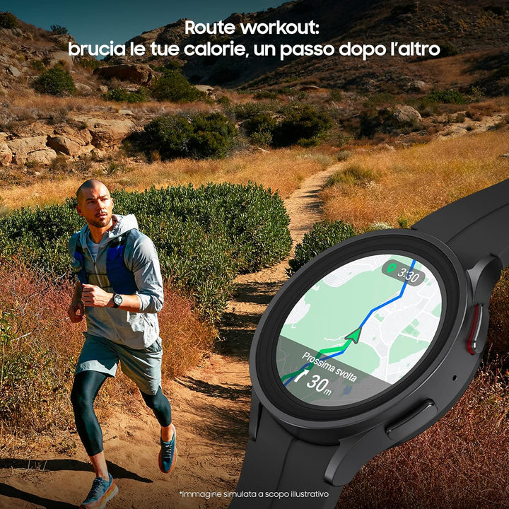 Samsung R920 Galaxy Watch5 Pro, 45mm, Schwarz Titan Black Titanium bluetooth, Black Titanium bluetoo