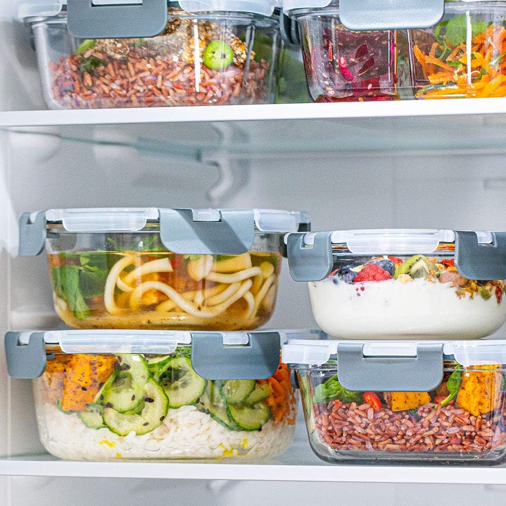 Igluu Meal Prep Container aus Glas – 3er Set Runde Glasbehälter in Verschiedenen Grössen –Lunch Box