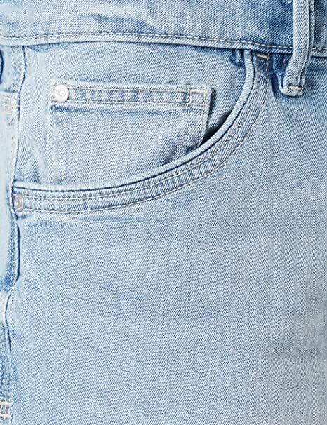 TOM TAILOR Herren Slim Fit Jeans Bermuda Shorts mit Stretch 36 10280 - Light Stone Wash Denim, 36 10