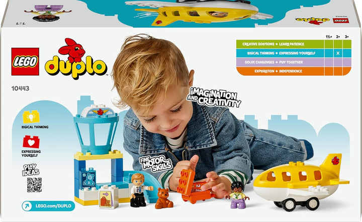 LEGO DUPLO Town Erster Besuch im Flughafen - Lernspielzeug zur Förderung der Motorik für Kleinkinder