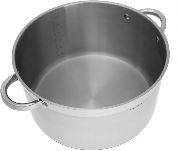 Topf mit Deckel in vielen Grössen 0.5L bis 14L Kochtopf Töpfe Induktion Edelstahl Klausberg (14L), 1