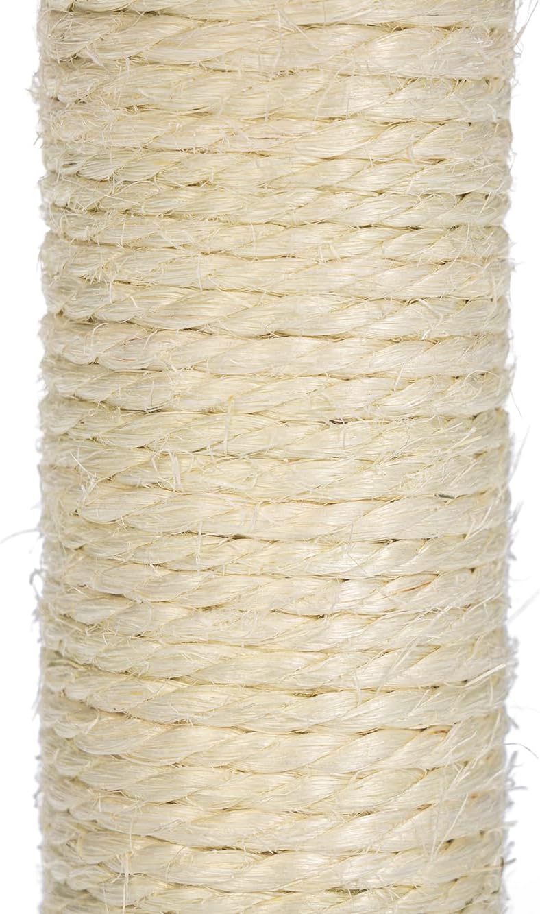 Karlie Kratzbaum Amethyst, Plüsch/Sisal, Grau, 30x30x55 cm Einfarbig, Einfarbig