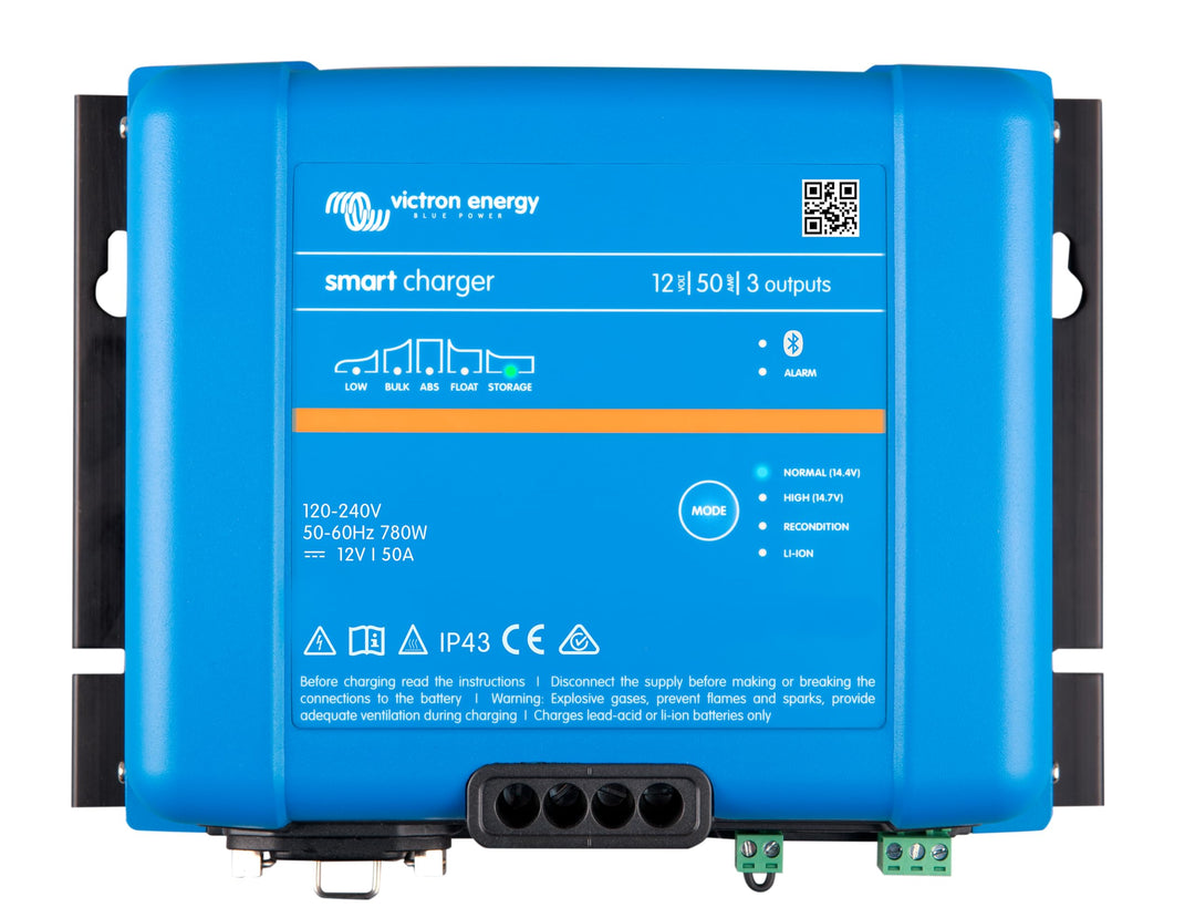 Victron Energy Smart IP43 12-Volt 50 Amp 230V, 3 Output Batterie Ladegerät, Bluetooth 12V - 50A (3),