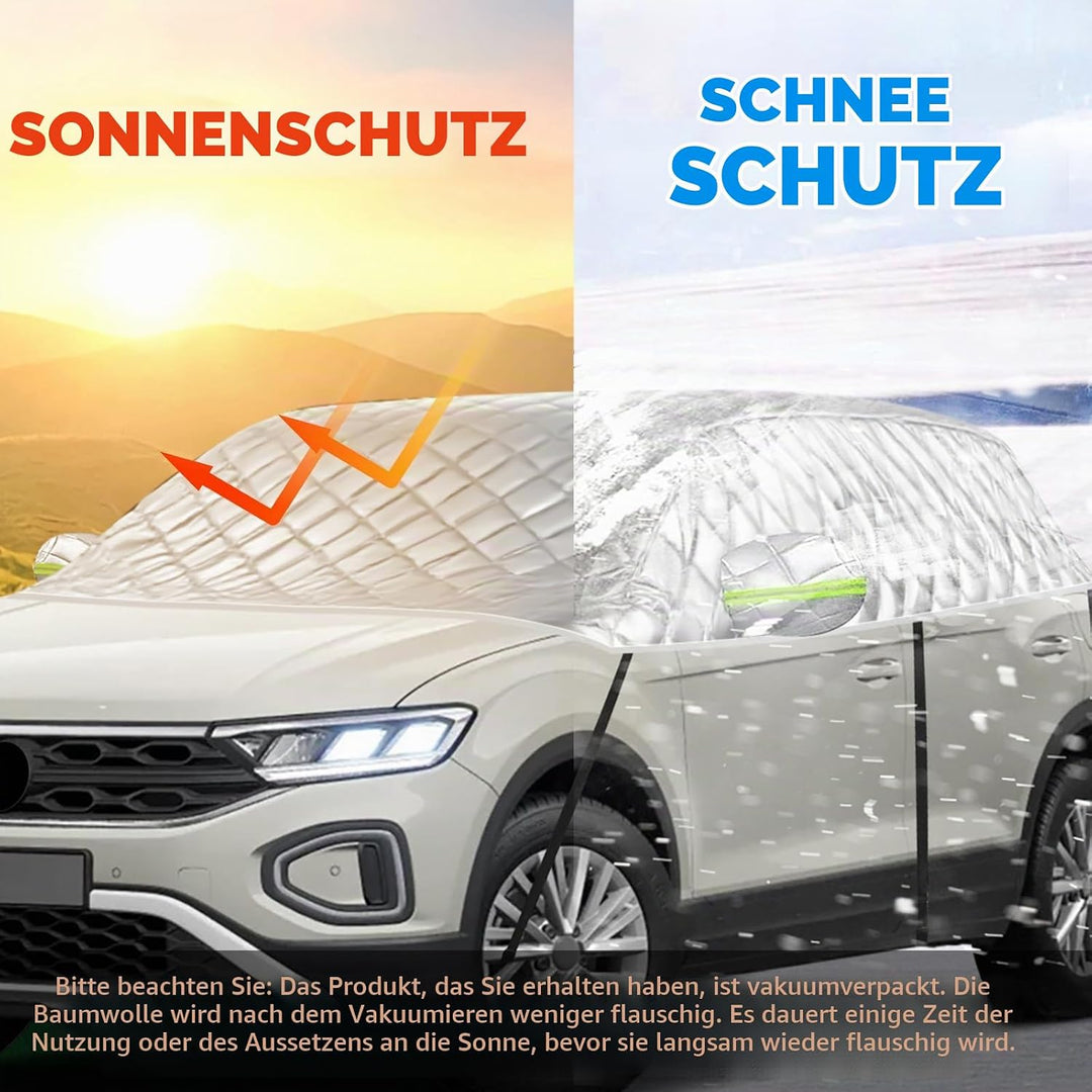 Hagelsichere Autoabdeckung Winter Passend für VW T-ROC 2017-2025, Auto Halbgarage Abdeckplane Wasser