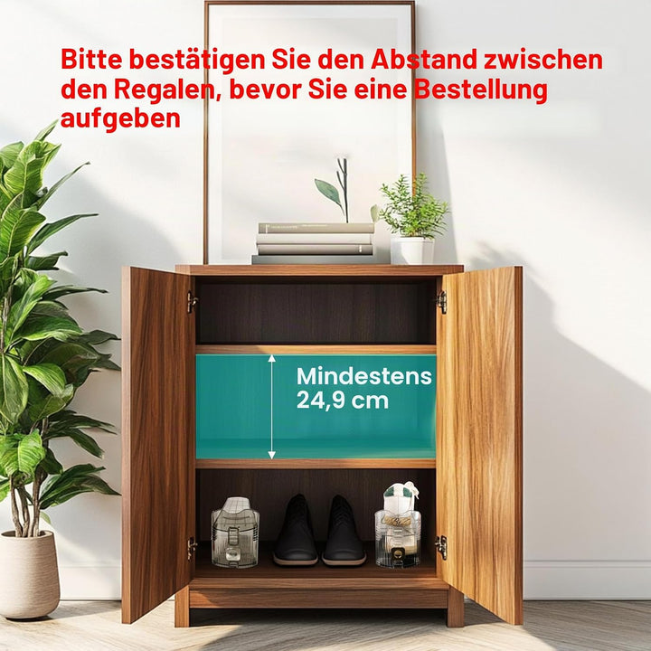 GlSAKE Schuhschlitz-Organizer, verstellbar und transparent, grau, Platzsparend, Aufbewahrung für Sch