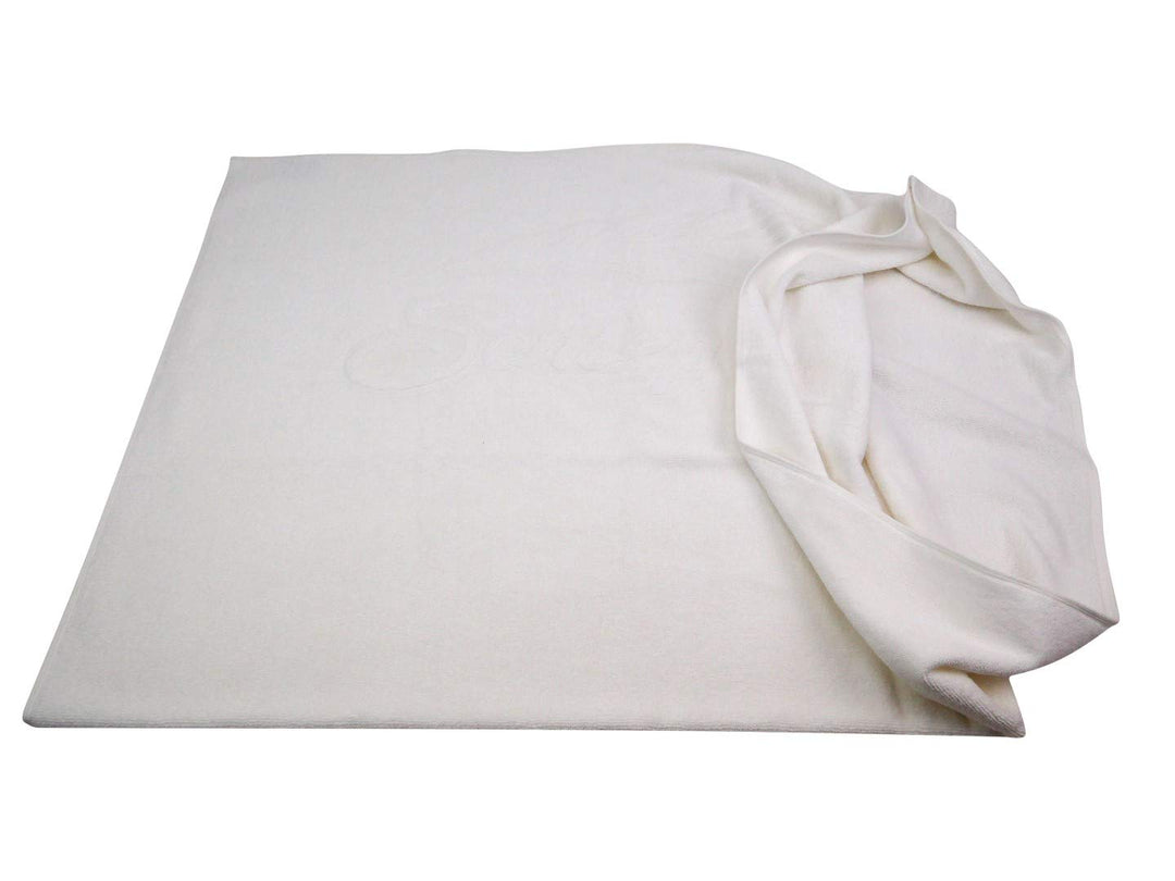 Sensepura, Wedeltuch für Sauna | Frottee in weiss 90 x 65 cm für effektvolle Wedeltechniken