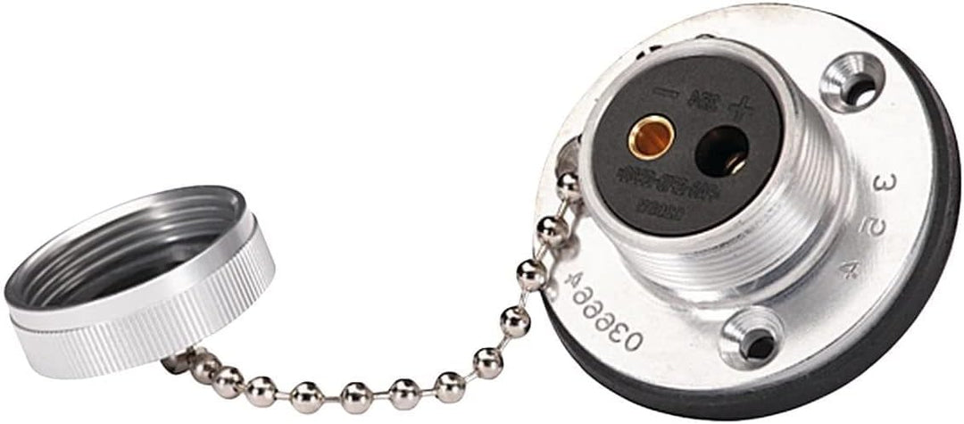 HELLA Steckdose - 2-polig - Schraubanschluss - Stecker: Schraubkontakt - Länge: 64mm - Aluminium - s