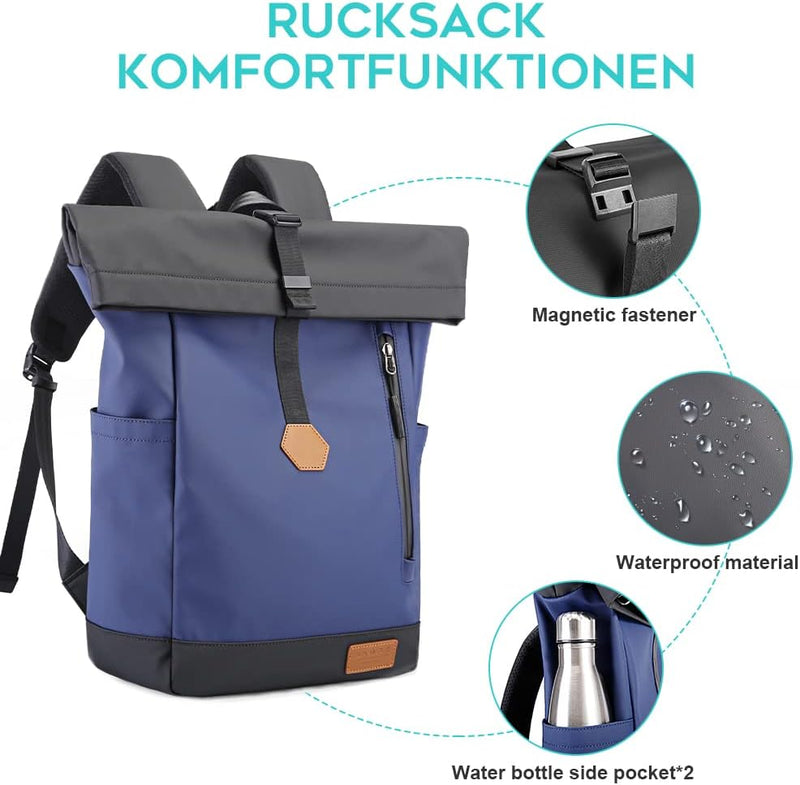 BANGE Grosse Kapazität Casual Rucksack Laptop Rucksack Quadratische Reiten Wasserdichte Männer Rucks