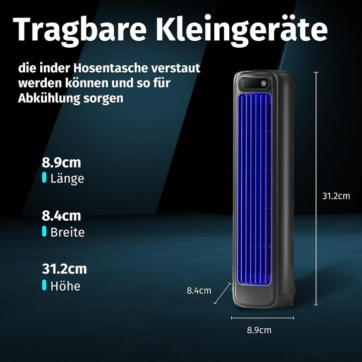 Festberg Cooling Ace Original – Kabelloser, Bladeless Turmventilator mit 3 Geschwindigkeiten | Leise