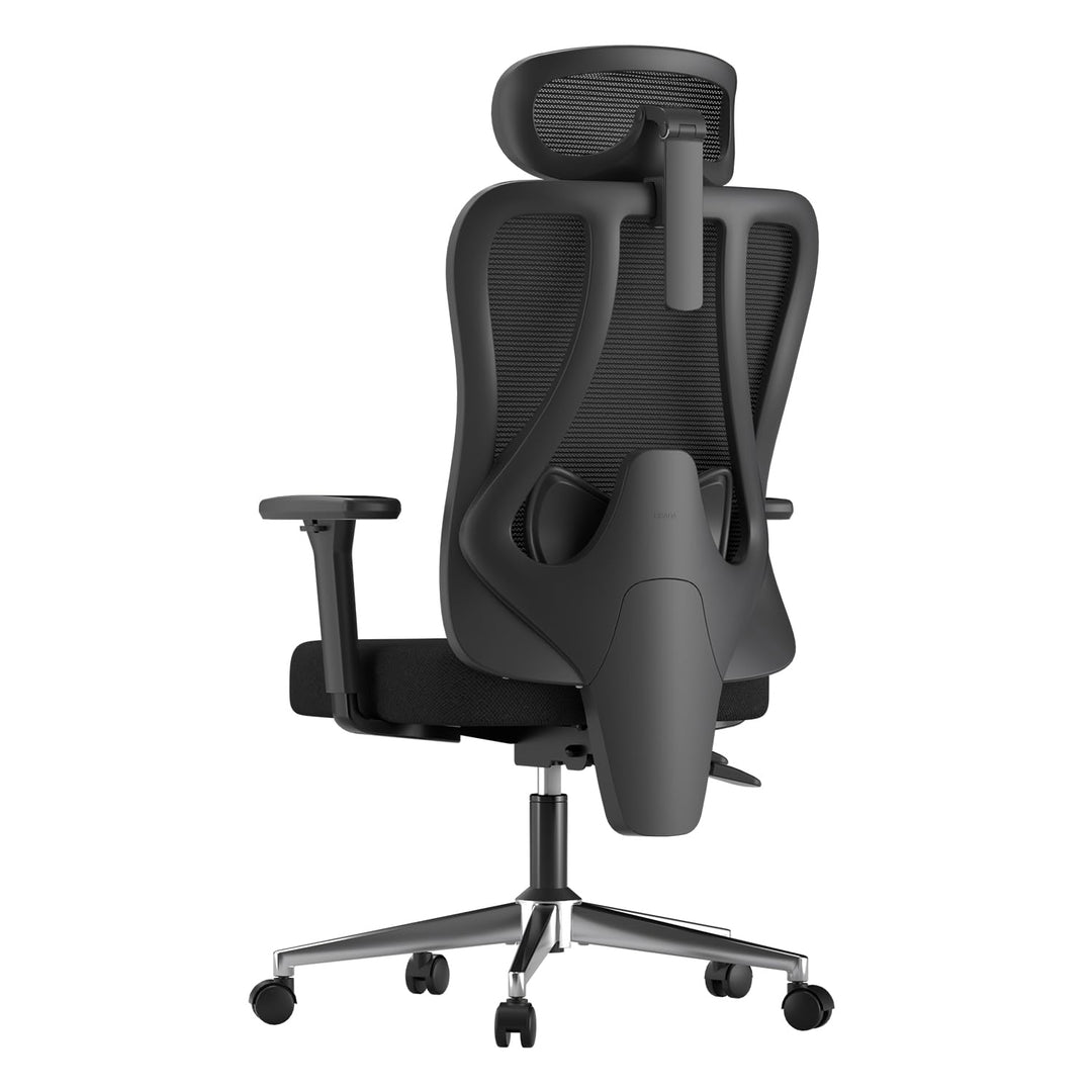 Hbada E1 Bürostuhl Ergonomisch, Schreibtischstuhl mit Verstellbarer Kopfstütze,Lendenwirbelstütze, G