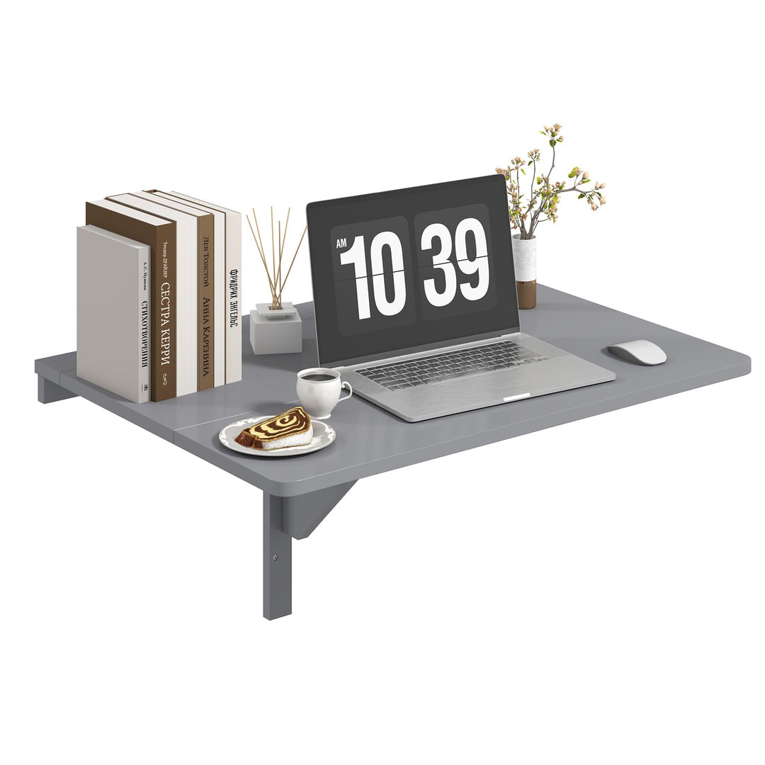 GIANTEX Wandklapptisch klein, Wandtisch Hängetisch Klappbar 80x60cm, Wandmontierter Klapptisch Essti