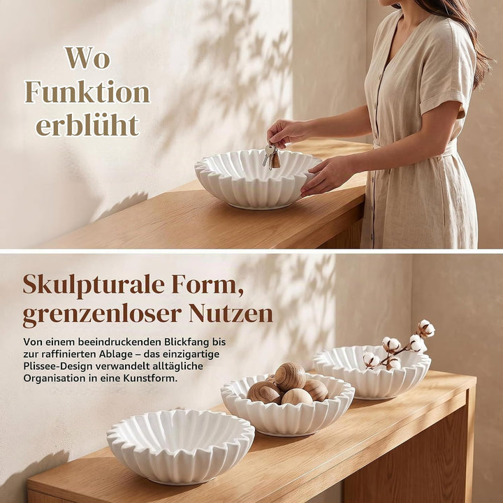 Dekorative Volantschale, Obstschale Obstkorb, Fruit Bow, Süssigkeiten Schale, Moderner Brotkorb, Per