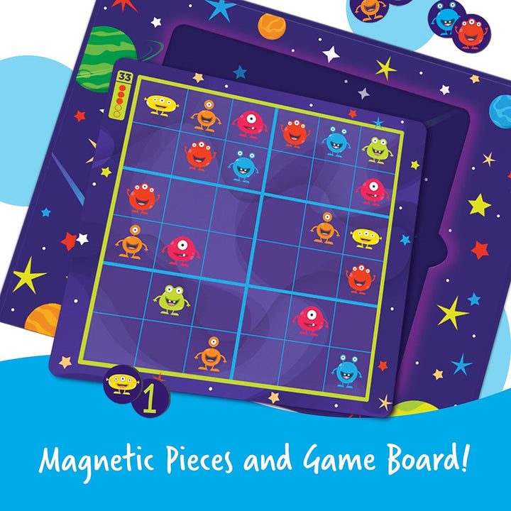 Learning Resources Magnetisches Weltraum-Sudoku, Rätselspiel, 72 Teile, ab 4 Jahren