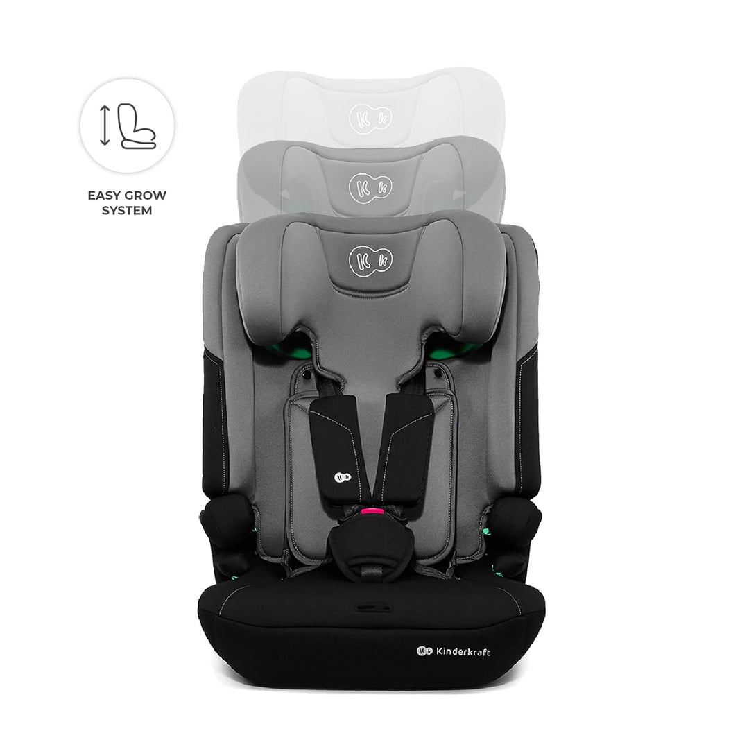 Kinderkraft I-COMFY, Autositz, Für Kinder, Reguliert (76-150cm), Verstellbare Rückenlehne, 5-Punkt-S