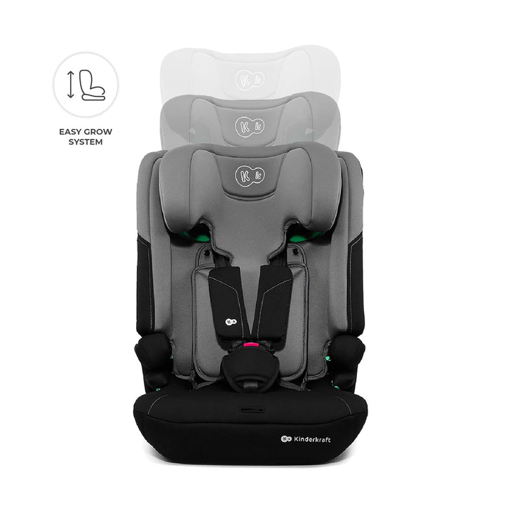 Kinderkraft I-COMFY, Autositz, Für Kinder, Reguliert (76-150cm), Verstellbare Rückenlehne, 5-Punkt-S