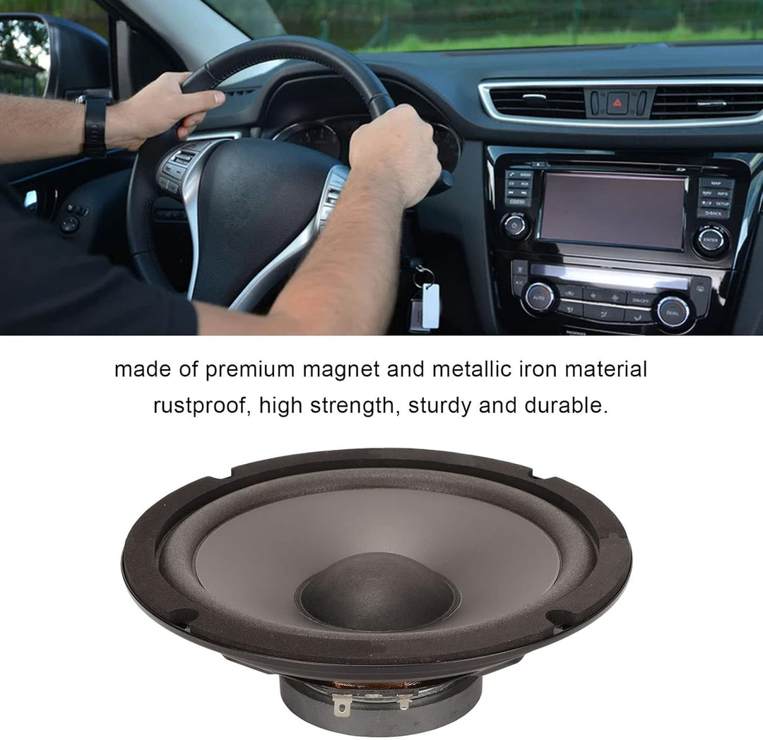 Cuifati Autolautsprecher, 6 Zoll 600 W Mitteltöner Autolautsprecher, Extern Magnetisch, 4 Ohm Koaxia