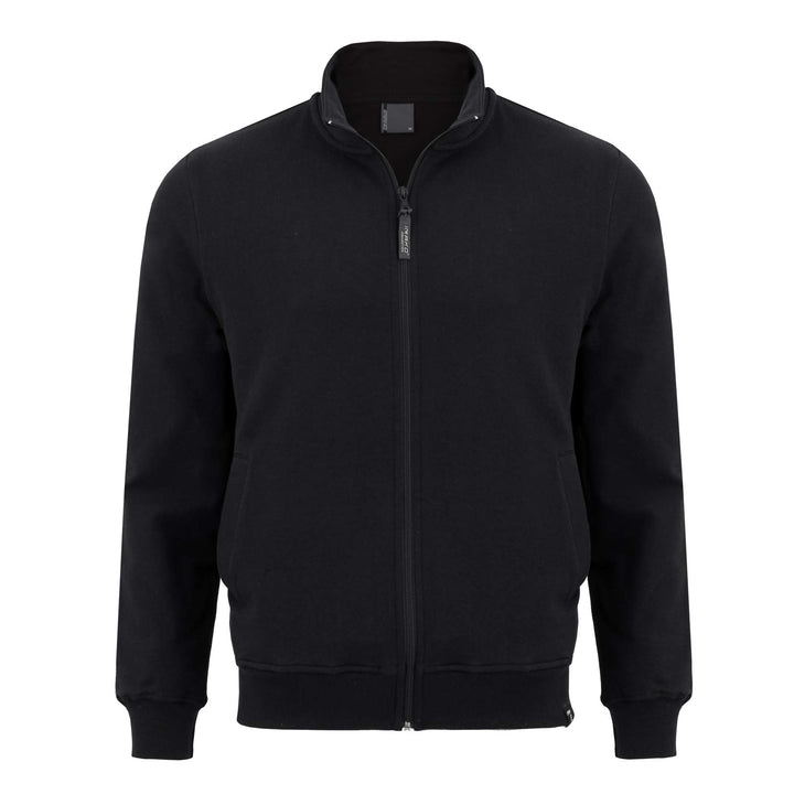 Imako® Herren Herren Premium Sweatjacke Sweatshirt-Jacke Sweatshirt mit Reissverschluss XL Schwarz,