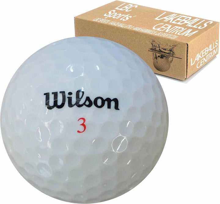 lbc-sports 50 Wilson Mix Golfbälle - AAAAA - Weiss - PremiumSelection - Lakeballs - Wie Neu