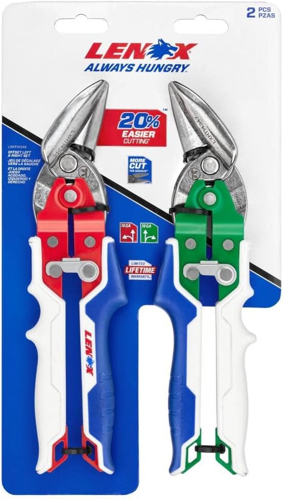 LENOXTOOLS Zangen, Versatz Links und Rechts, mit langlebigem Griff, 2er‑Pack (LXHT14348) Offset Link